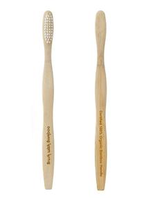 img 1 attached to 🌿 Environmentally Friendly Brush with Bamboo Toothbrush - 4 Pack with Plant-Based Bristles