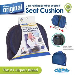 img 4 attached to 🌥️ Enhance Comfort and Support with Cloudz 2-in-1 Memory Foam Seat Cushion