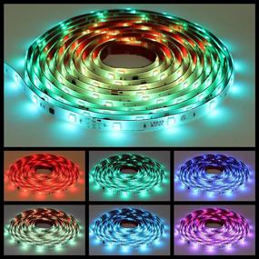 img 2 attached to 🌈 16.4 Feet RGB LED Strip Lights – Rainbow Color Chase All in One (Essential Video Guide for Smart Shopping)