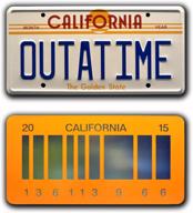 celebrity machines delorean outatime license logo