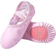 👟 mdnmd leather slipper gymnastic practice shoes for girls' - athletic and performance logo