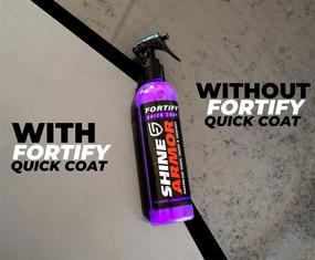 img 2 attached to SHINE ARMOR Ceramic Coating Fortify Quick Coat Waterless Wash & Wax Hydrophobic Top Coat Polish & Polymer Paint Sealant Detail Protection Spray