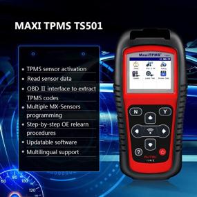 img 3 attached to 🔧 Enhanced Autel MaxiTPMS TS501 TPMS Relearn Tool for All Brand Sensors - 2021 Newest Version with MX-Sensors Programming (315/433MHz), Key Fob Testing, Upgraded TS401/TS408