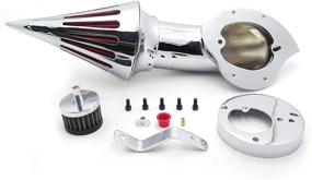 img 1 attached to Улучшите свой VTX1300 с помощью набора HTTMT MT225-002-CHROME Spike Air Cleaner Intake Filter Kit (совместимый с 1986-2012 годами).