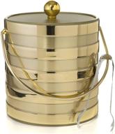 brushed stripes insulated ice bucket логотип