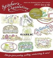 🧵 enhance your embroidery creations with stitcher's revolution spice of life iron-on transfer pattern logo