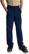 👖 dickies husky boys flat front pants for boys' apparel logo