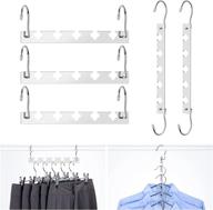 ieoke space saving hangers: 5 pack metal hooks magic hanger closet clothes organizer for efficient wardrobe organization & small closet optimization логотип