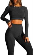 💪 oqq women's seamless leggings for exercise outfits - clothing logo