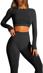 img 4 attached to 💪 OQQ Women's Seamless Leggings for Exercise Outfits - Clothing