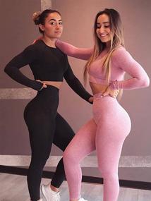 img 3 attached to 💪 OQQ Women's Seamless Leggings for Exercise Outfits - Clothing