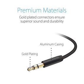 img 3 attached to 🎧 High-Quality Noot Products 3.5mm Aux Cable Cord - 6FT Long, Male to Male, for Headphones, Stereos, Smartphones & Tablets