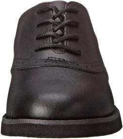 img 3 attached to 👞 SCHOOL ISSUE Leather Saddle Oxford: The Ultimate Girls' School Uniform Shoe