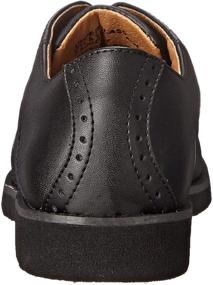 img 2 attached to 👞 SCHOOL ISSUE Leather Saddle Oxford: The Ultimate Girls' School Uniform Shoe