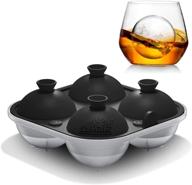 🥃 samuelworld large sphere ice tray mold: create perfect 2.5 inch ice balls for cocktails and scotch logo