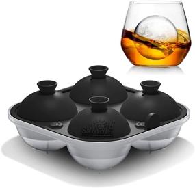 img 4 attached to 🥃 Samuelworld Large Sphere Ice Tray Mold: Create Perfect 2.5 Inch Ice Balls for Cocktails and Scotch