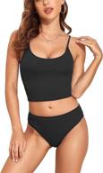 waisted swimsuits athletic bathing tankini logo