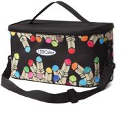 🖋️ toprema 120 marker pen case holder: multifunctional zipper storage carrying bag for organizing with pattern- black logo
