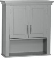 🚪 riverridge somerset gray wall cabinet: stylish two-door storage solution logo