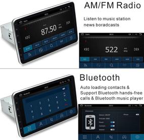 img 2 attached to 🚗 IYING 10.1-дюймовое одинарное регулируемое автомобильное радио - беспроводное/проводное CarPlay и Android Auto - Bluetooth AM/FM автомобильный мультимедийный плеер MP5 - автомобильный стереоресивер с сенсорным экраном в штатной панели ГУ.