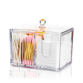 img 4 attached to Qtip Holder Clear Makeup Organizer