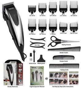 img 4 attached to 💇 Home Pro 22-Piece Wahl Hair Clipper Kit - The Ultimate Men's Haircutting Set