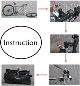 img 2 attached to 🚲 AMOMO Foldable Bike Travel Bag for 26-29 inch Folding Bikes - Portable Bicycle Transport Carrying Case