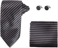 👔 h5091 striped designer cufflinks for men - stylish boys' accessories logo