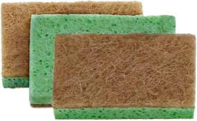 img 2 attached to Sustainable Sisal-Based Scrub Sponge Pads - Eco-Friendly Non-Scratch Kitchen Sponge Scrubbers with Dual Cellulose and Sisal Sides, Ideal for Nonstick Cookware, Glasses, Dishes (Pack of 12) by Superio