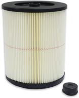 🔴 pureburg 17816 replacement red-stripe filter: compatible with craftsman shop vacs, 1-pack логотип