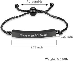 img 1 attached to Hearbeingt Memorial Cremation Adjustable Stainless Boys' Jewelry