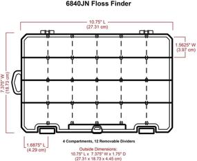 img 2 attached to 🧵 ArtBin 6840JN Floss Finder Box: Ultimate Sewing & Embroidery Organizer for Clear, Multi-Purpose Plastic Storage Case [1]