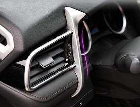 img 3 attached to Kadore For 2018-2021 Toyota Camry, внутренняя сторона, левое вентиляционное отверстие, крышка, отделка, рамка, матовая, LHD, 1 шт.