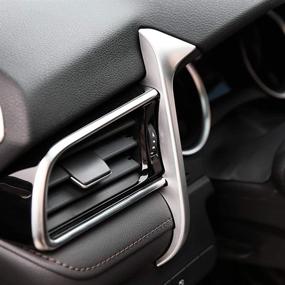 img 4 attached to Kadore For 2018-2021 Toyota Camry, внутренняя сторона, левое вентиляционное отверстие, крышка, отделка, рамка, матовая, LHD, 1 шт.