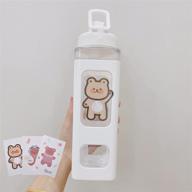 large kawaii water bottle sticker logo