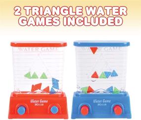 img 3 attached to ArtCreativity Triangle Water Game Set: Fun Handheld Travel Toy for Kids - Ideal Birthday Party Favors and Goody Bag Fillers