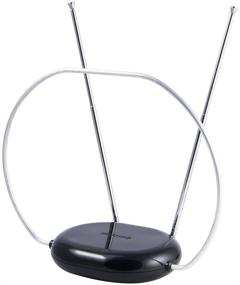 img 4 attached to 📺 Philips Rabbit Ears Indoor TV Antenna: Smart TV Compatible, HDTV 4K 1080P VHF UHF, Tabletop Design, Black, SDV8201B/27