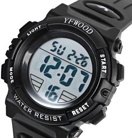 img 3 attached to 🕗 Kids' Waterproof Digital Sports Watches for Boys - Durable and Stylish
