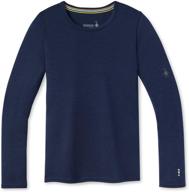 smartwool boys baselayer pomegranate heather logo