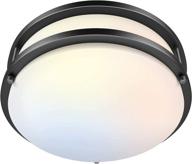 yogaret flush mount led ceiling light fixture: dimmable 10-inch 1600lm kitchen light with 3000k/4000k/5000k options - perfect for bedroom, hallway, bathroom логотип