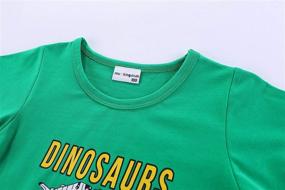 img 3 attached to 🦖 LittleSpring Toddler Dinosaur T Shirt: Stylish Boys' Clothing Sets for Fashionable Kids