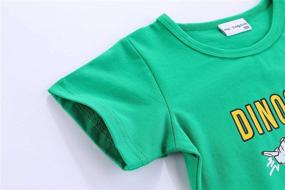 img 2 attached to 🦖 LittleSpring Toddler Dinosaur T Shirt: Stylish Boys' Clothing Sets for Fashionable Kids