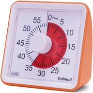 visual analog timer for time management - silent countdown clock for kids and adults (orange) logo