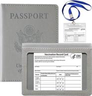 passport vaccine holder protector waterproof logo