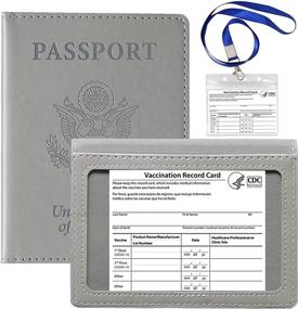 img 4 attached to Водонепроницаемый чехол для держателя паспорта с прививками