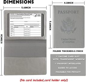 img 2 attached to Водонепроницаемый чехол для держателя паспорта с прививками