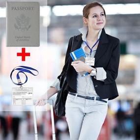 img 3 attached to Водонепроницаемый чехол для держателя паспорта с прививками
