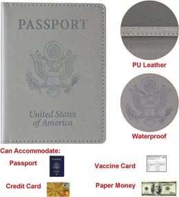 img 1 attached to Водонепроницаемый чехол для держателя паспорта с прививками