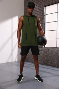 img 2 attached to Sleeveless Workout American Men's Sports Shirts: Stylish and Comfortable Active Clothing