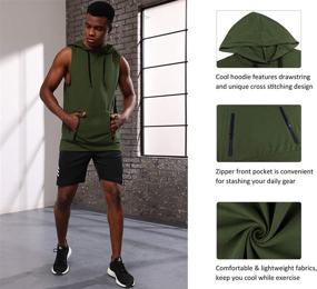 img 3 attached to Sleeveless Workout American Men's Sports Shirts: Stylish and Comfortable Active Clothing